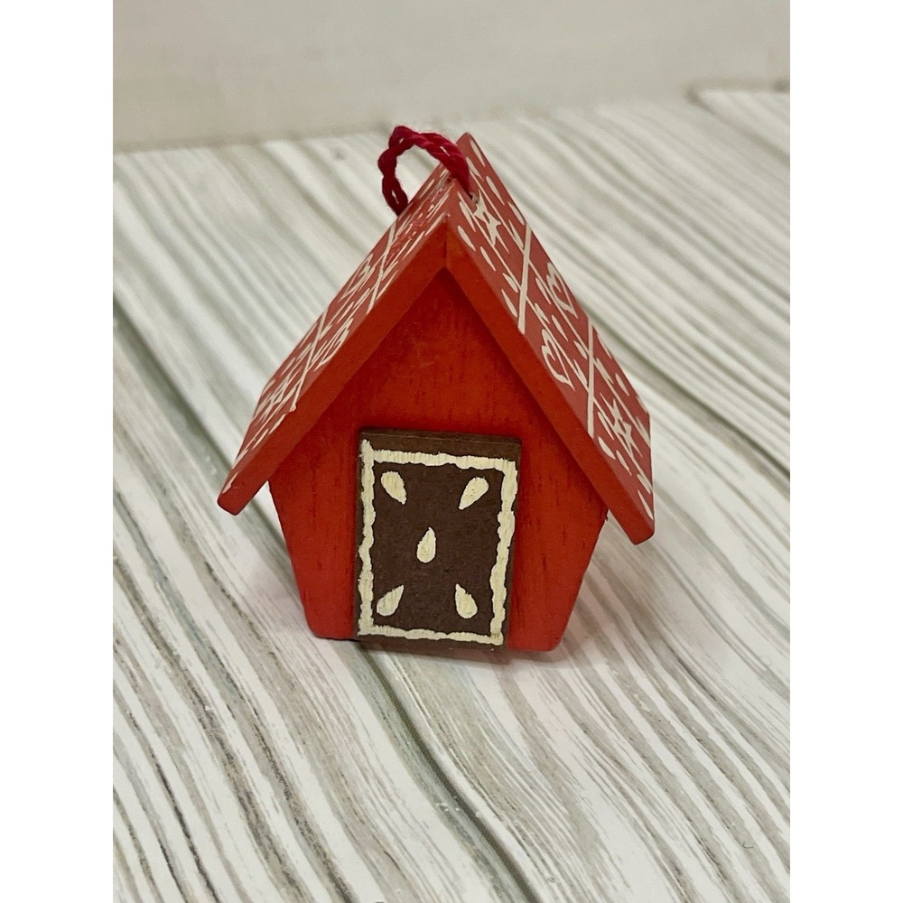 2 Vintage Ornaments Steinbach House Wooden Hand Made In Germany - Picture 5 of 9